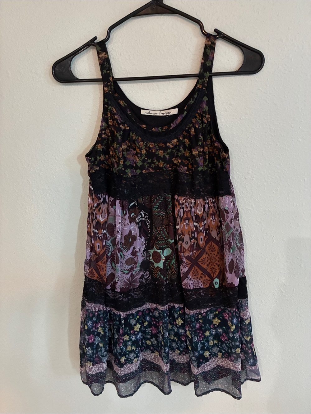 American Rag boho floral Y2K tunic
